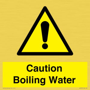 Caution Boiling Water